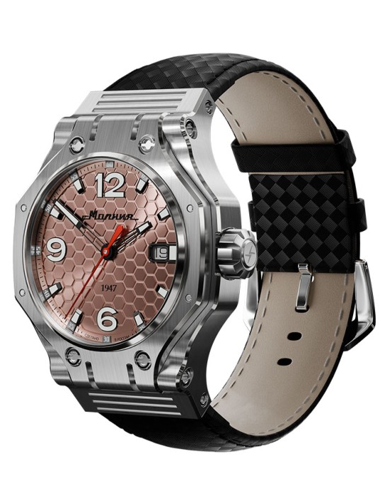 hyron tcb 8215 44 мм автоподзавод от бренда молния вид слева