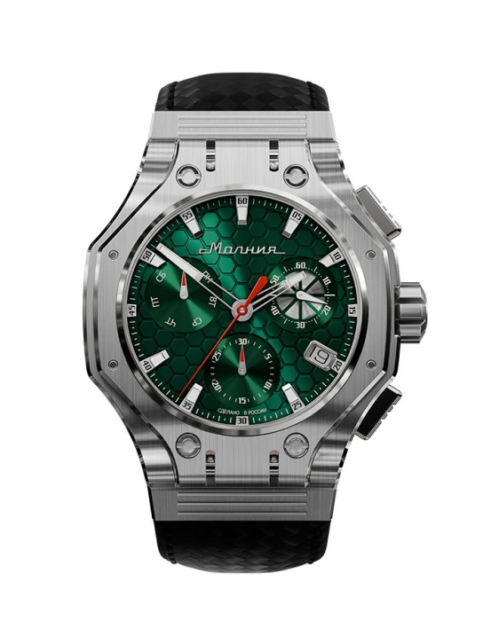 hyron z60 44 мм кварц хронограф фотография