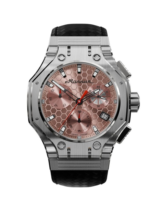 hyron z60 44 мм кварц хронограф фотография