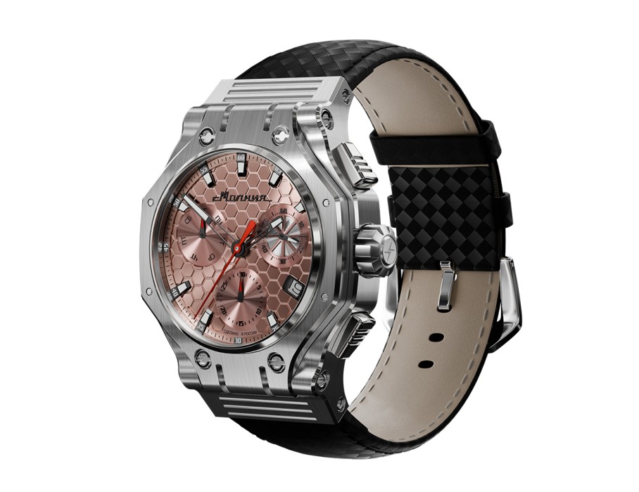 hyron z60 44 мм кварц хронограф по цене 39000 руб вид справа