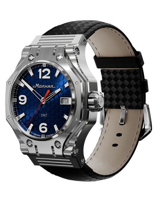 hyron z60 44 мм кварц хронограф от бренда молния вид слева