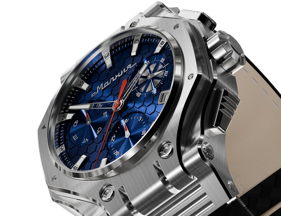 hyron z60 44 мм кварц хронограф для взрослого возраста с изнаночной стороны