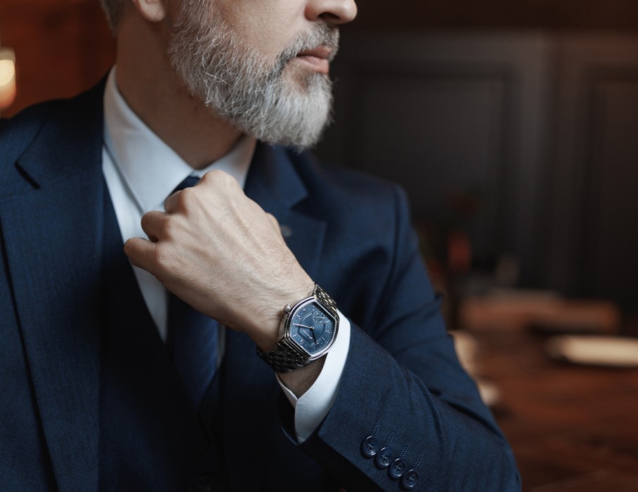 престиж tcb 3603s 42 мм ручной завод вид сбоку