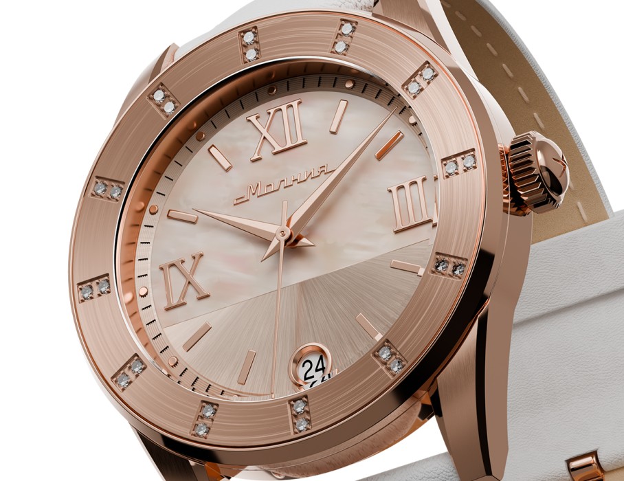 жемчуг 715 36 мм кварц универсального стиля с лицевой стороны