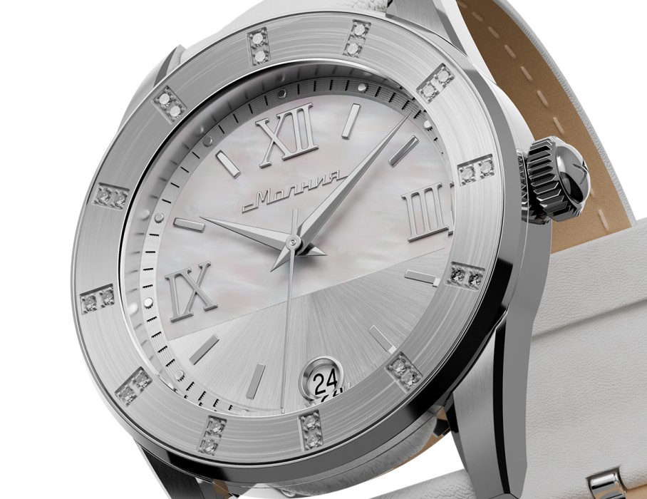 жемчуг 715 36 мм кварц универсального стиля с лицевой стороны