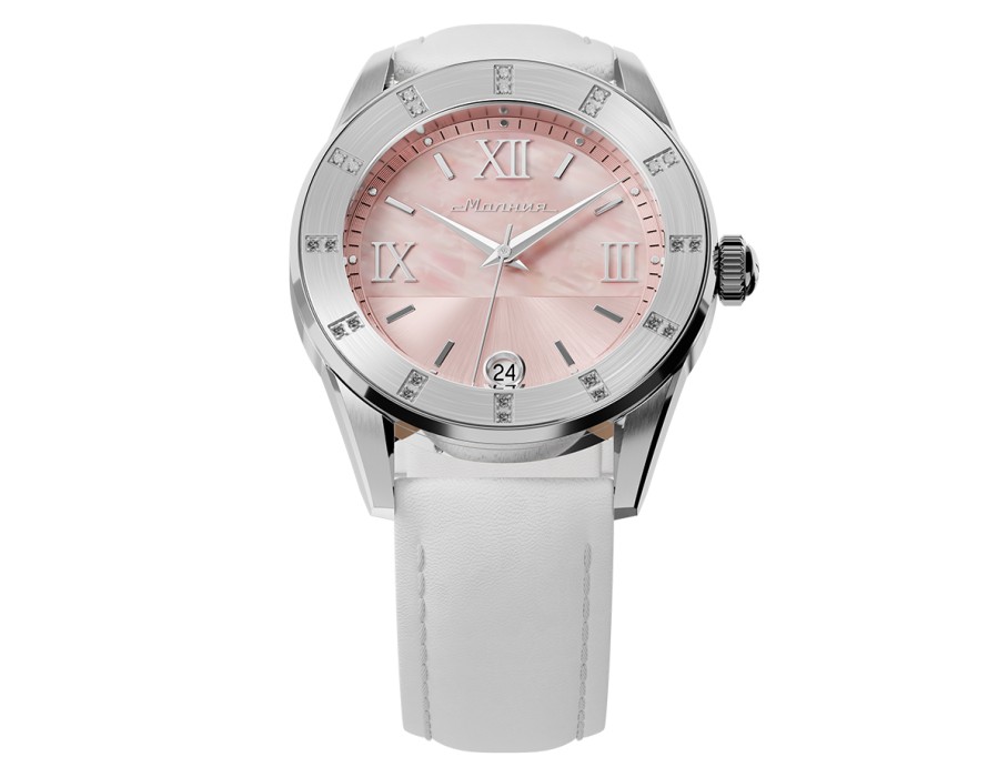 жемчуг 715 36 мм кварц из россии вид сбоку