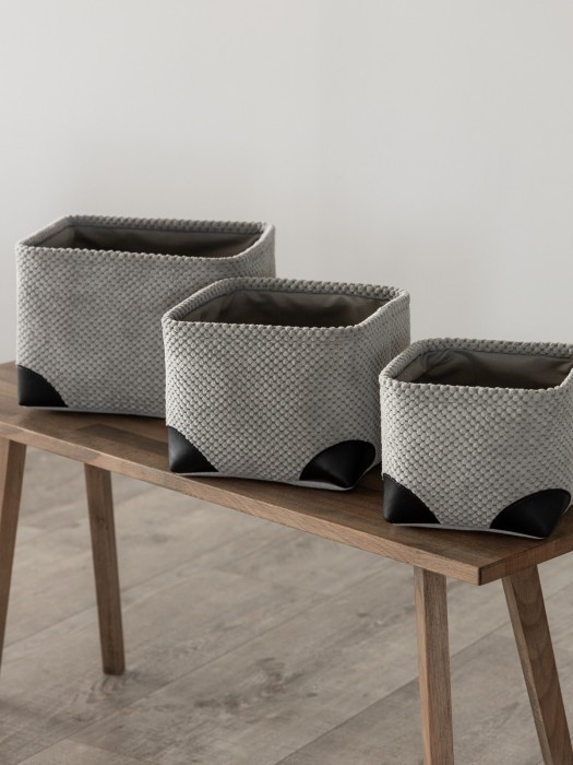 набор корзин ивор (28х28х20 см, 24х24х18 см, 20х20х16 см) prmp1005743 фотография