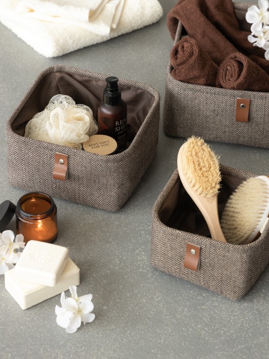 набор корзин йоран (25х25х12 см, 20х20х11 см, 16х16х10 см) prmp1005746 фотография