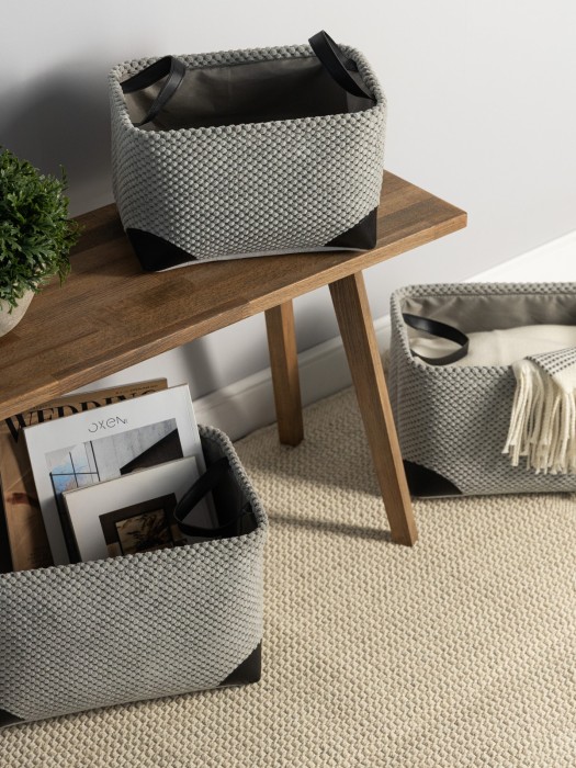 набор корзин лейф (38х26х22 см, 34х23х20 см, 30х20х18 см) prmp1005745 фотография