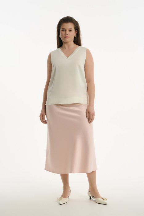 атласная юбка от бренда снежная королева вид слева