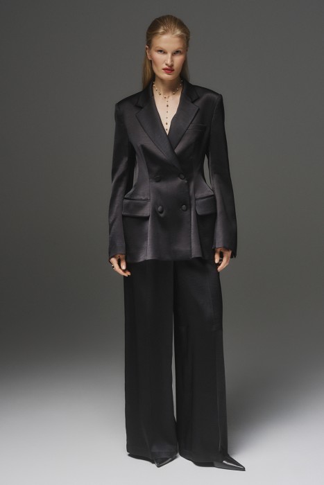 атласный жакет из россии вид сбоку