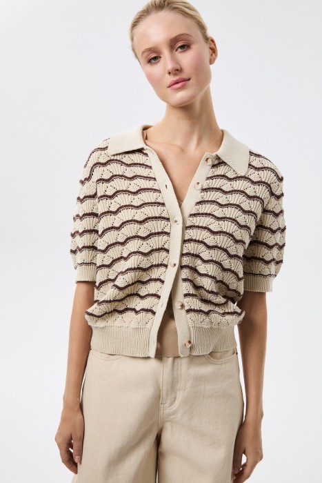 ажурный кардиган 815432003 фотография