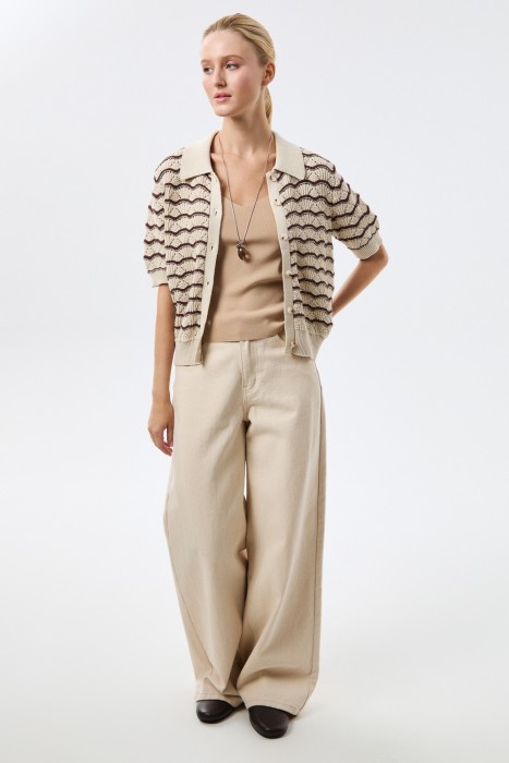 ажурный кардиган от бренда снежная королева вид слева