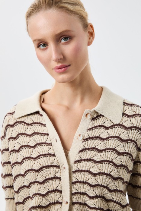 ажурный кардиган из россии вид сбоку