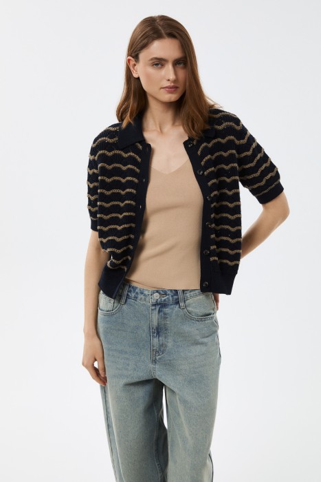 ажурный кардиган от бренда снежная королева вид слева