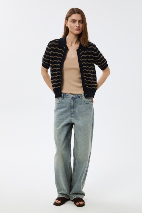 ажурный кардиган из россии вид сбоку