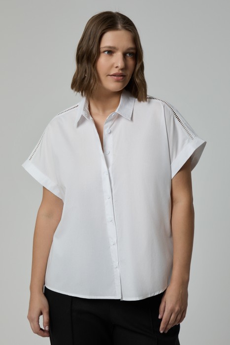 белая блузка 751104003 фотография