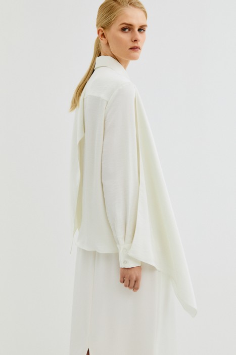 блуза с асимметричной драпировкой по цене 2030 руб вид справа