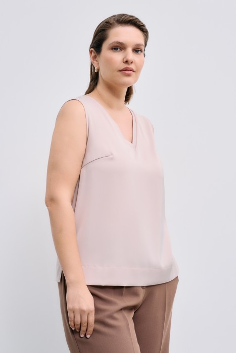 блузка без рукавов от бренда снежная королева вид слева