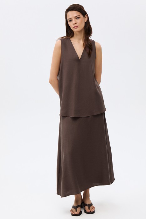 блузка без рукавов от бренда снежная королева вид слева