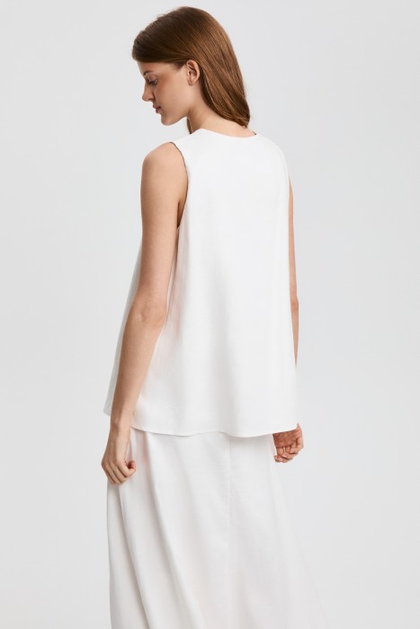 блузка без рукавов по цене 3320 руб вид справа