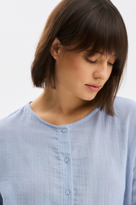 блузка из хлопка из россии вид сбоку