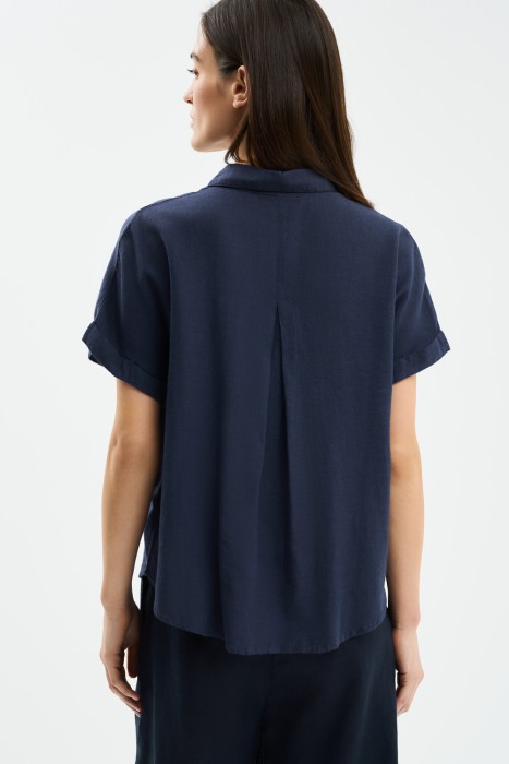 блузка из вискозы и льна по цене 1480 руб вид справа