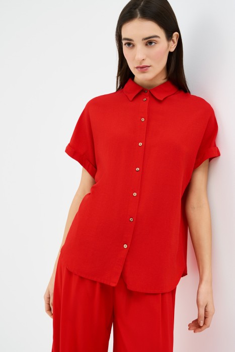 блузка из вискозы и льна 761963003 фотография