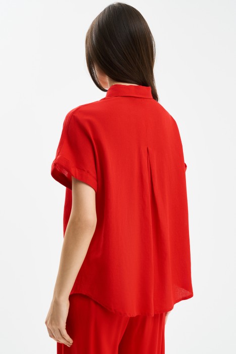 блузка из вискозы и льна по цене 1480 руб вид справа