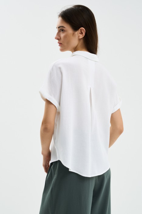 блузка из вискозы и льна по цене 1480 руб вид справа