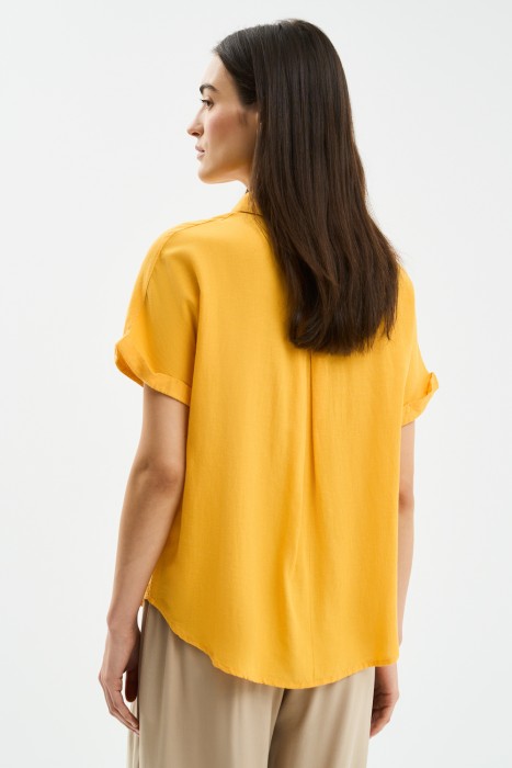 блузка из вискозы и льна по цене 1480 руб вид справа