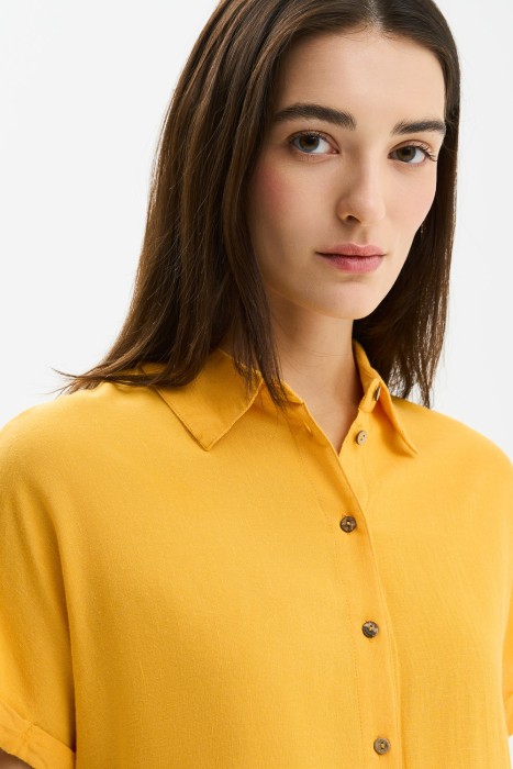 блузка из вискозы и льна из россии вид сбоку