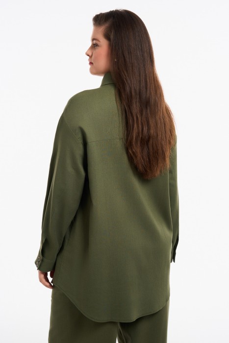 блузка из вискозы и льна по цене 1980 руб вид справа