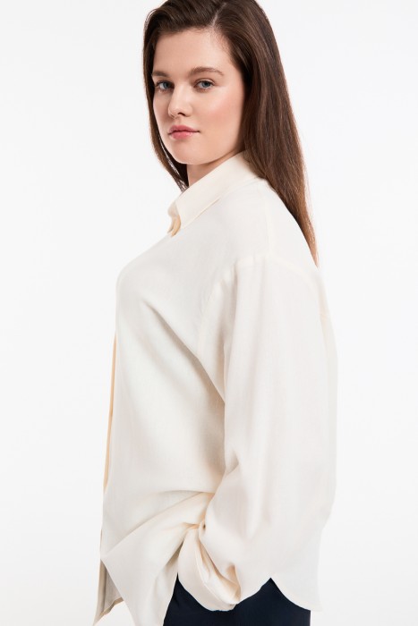 блузка из вискозы и льна 749439003 фотография