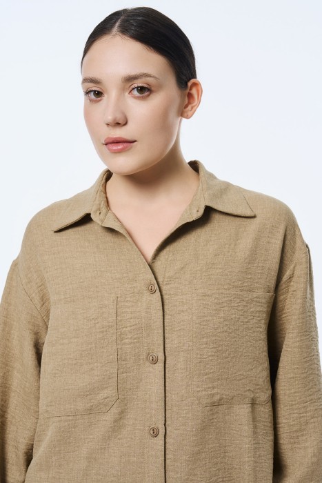 блузка из вискозы и льна из россии вид сбоку