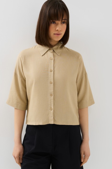 блузка из вискозы от бренда снежная королева вид слева