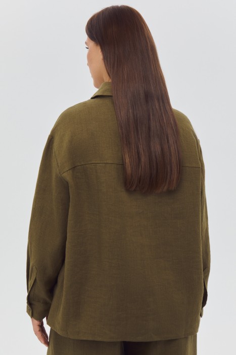 блузка изо льна по цене 6040 руб вид справа