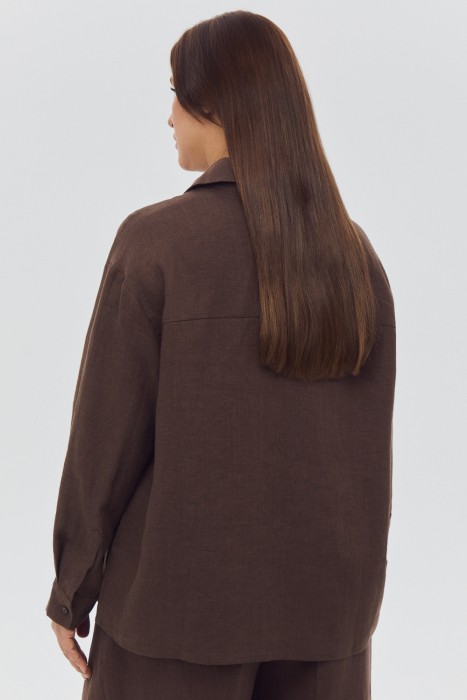 блузка изо льна по цене 6040 руб вид справа