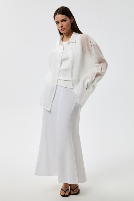 блузка изо льна 814052003 фотография