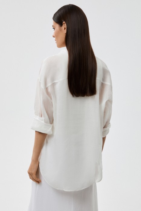 блузка изо льна по цене 4320 руб вид справа