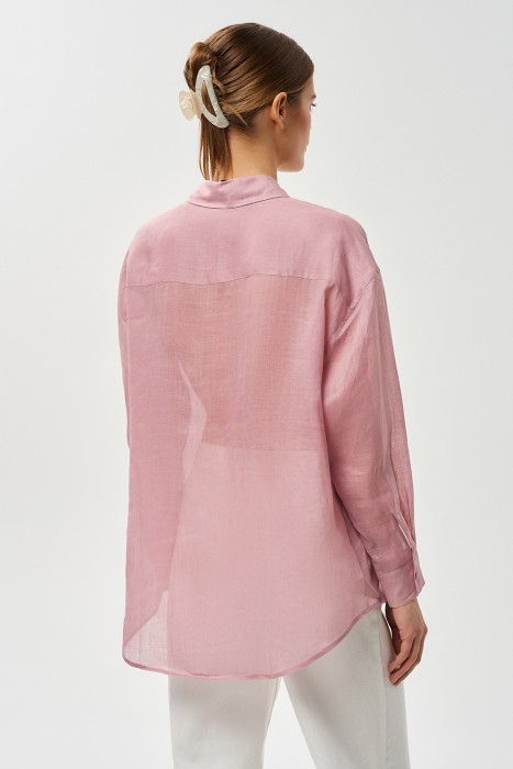 блузка изо льна по цене 4320 руб вид справа