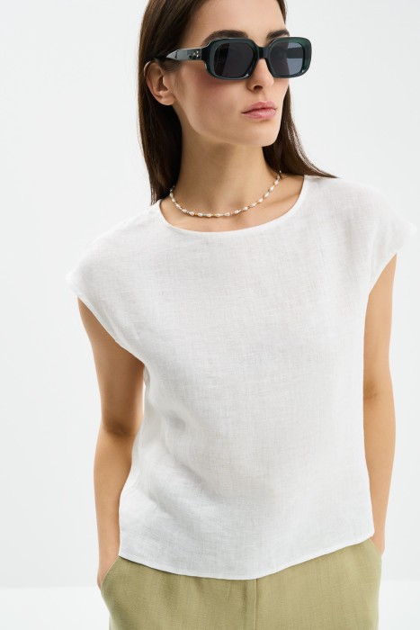 блузка изо льна 754694003 фотография