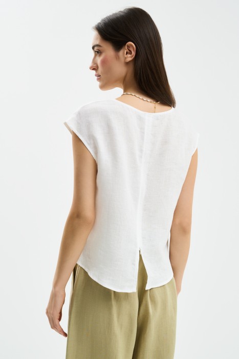 блузка изо льна по цене 1860 руб вид справа