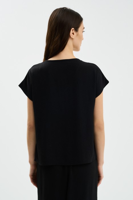 блузка с ажурной отделкой по цене 1210 руб вид справа