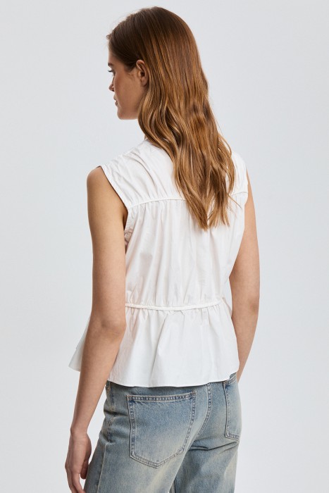 блузка с баской по цене 2880 руб вид справа