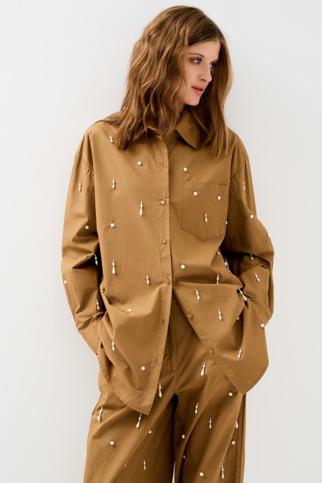 блузка с декором 768269003 фотография