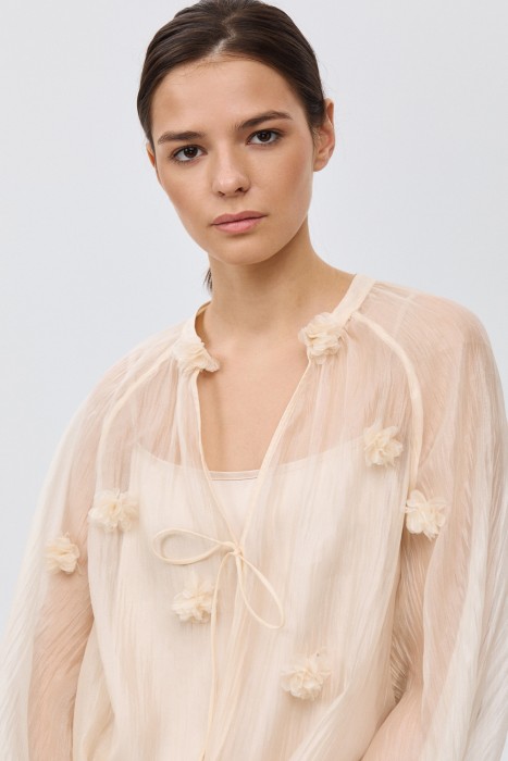 блузка с декором из россии вид сбоку