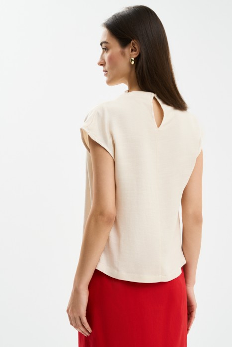 блузка с драпировкой по цене 1480 руб вид справа