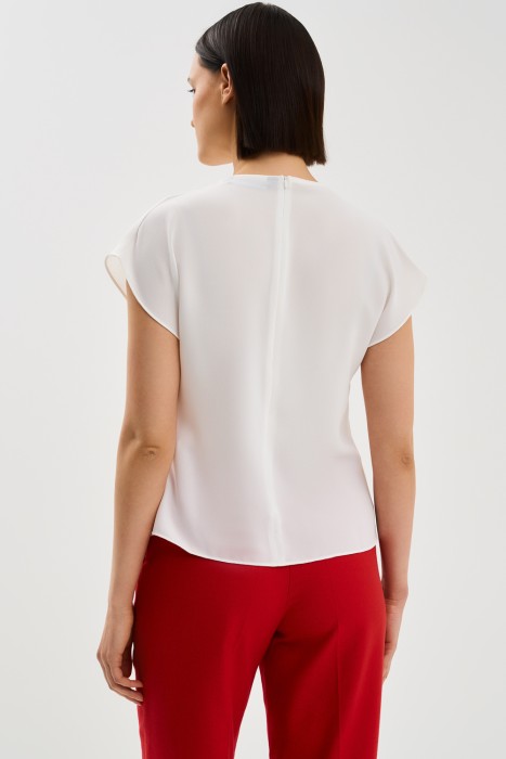 блузка с драпировкой по цене 1580 руб вид справа