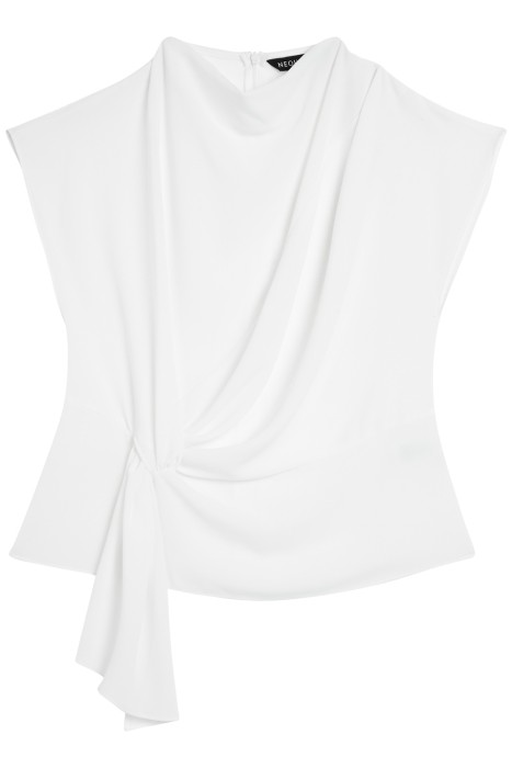 блузка с драпировкой из россии вид сбоку